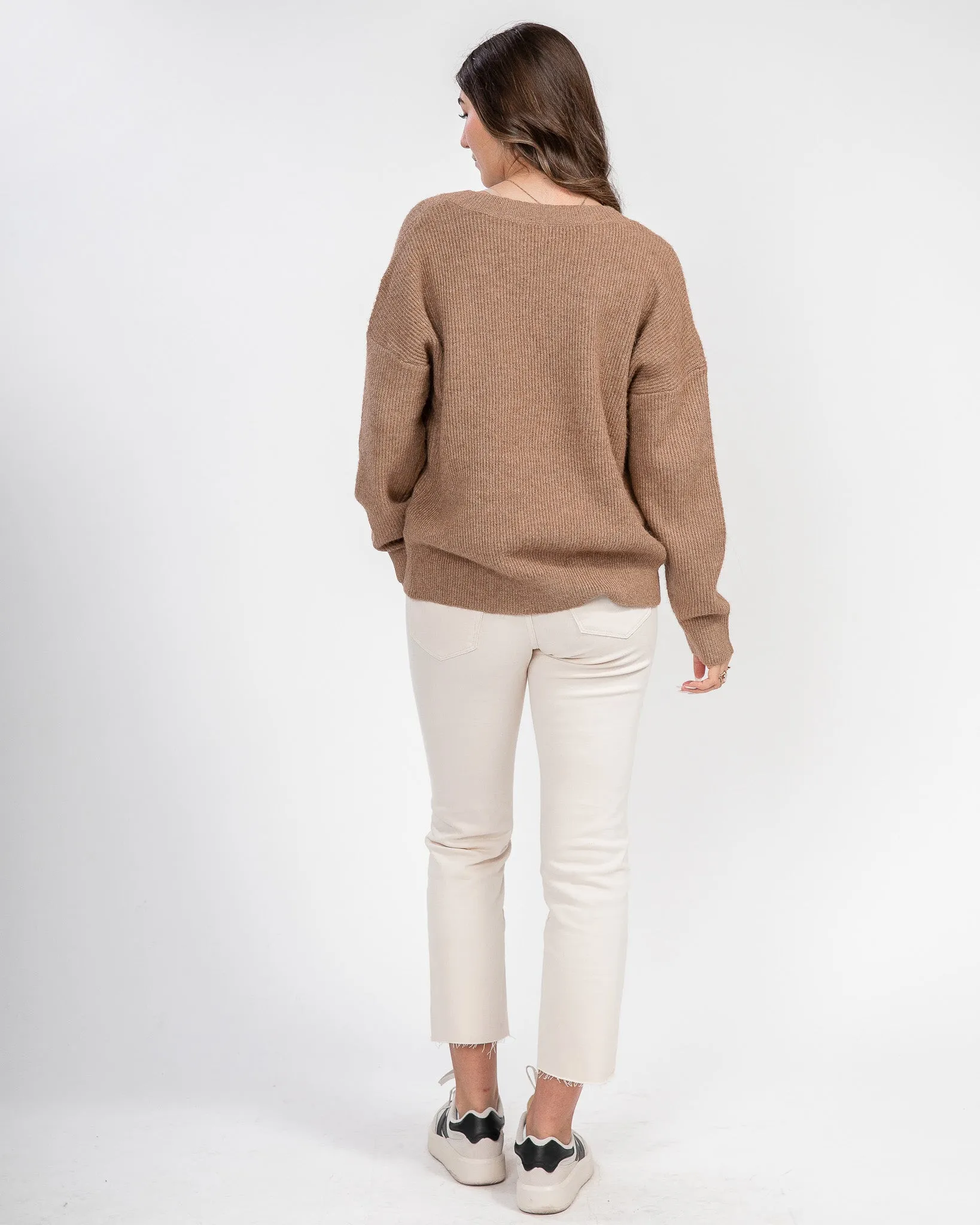 Act Natural Pullover Sweater: Camel