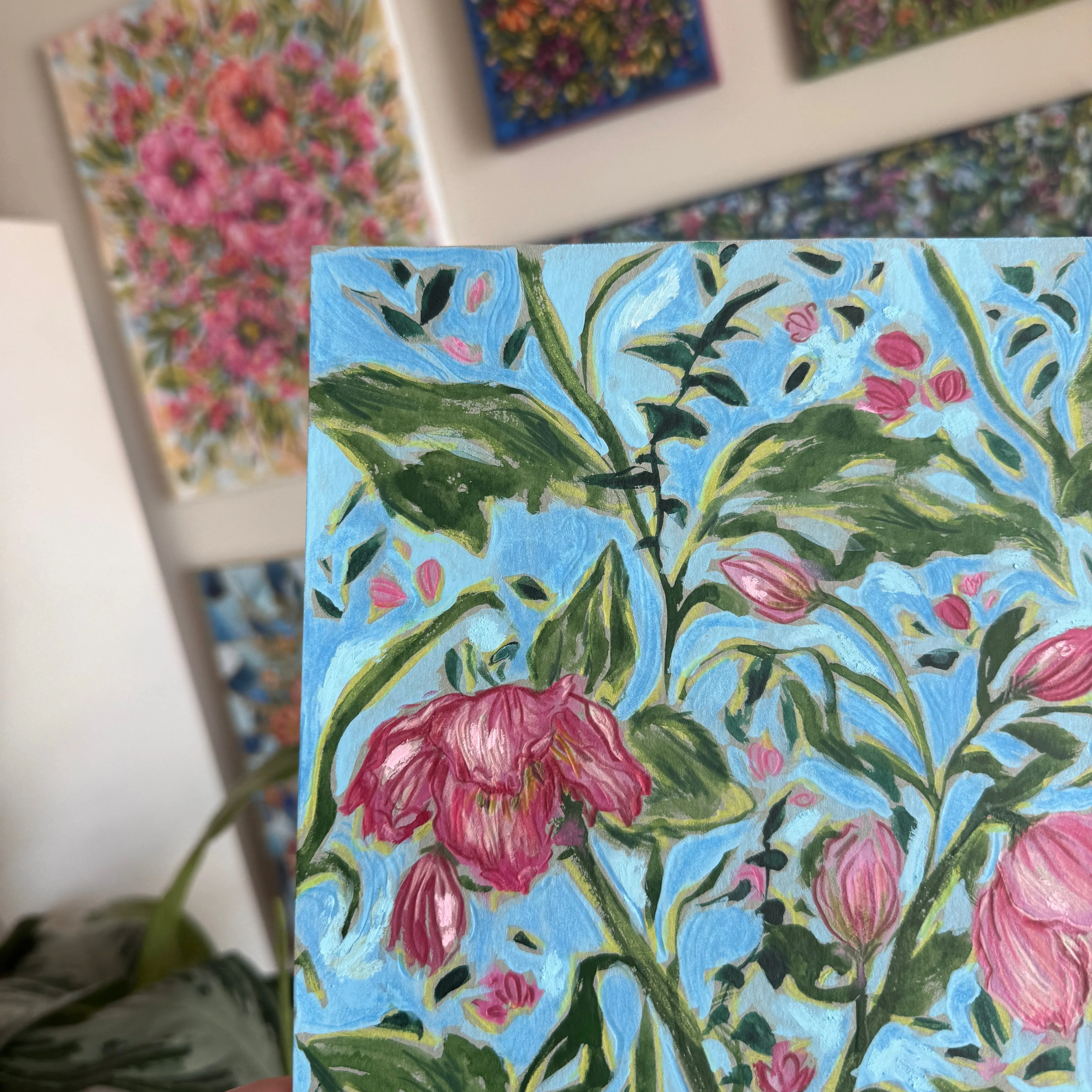Floral Original Painted Art Paper No. 6
