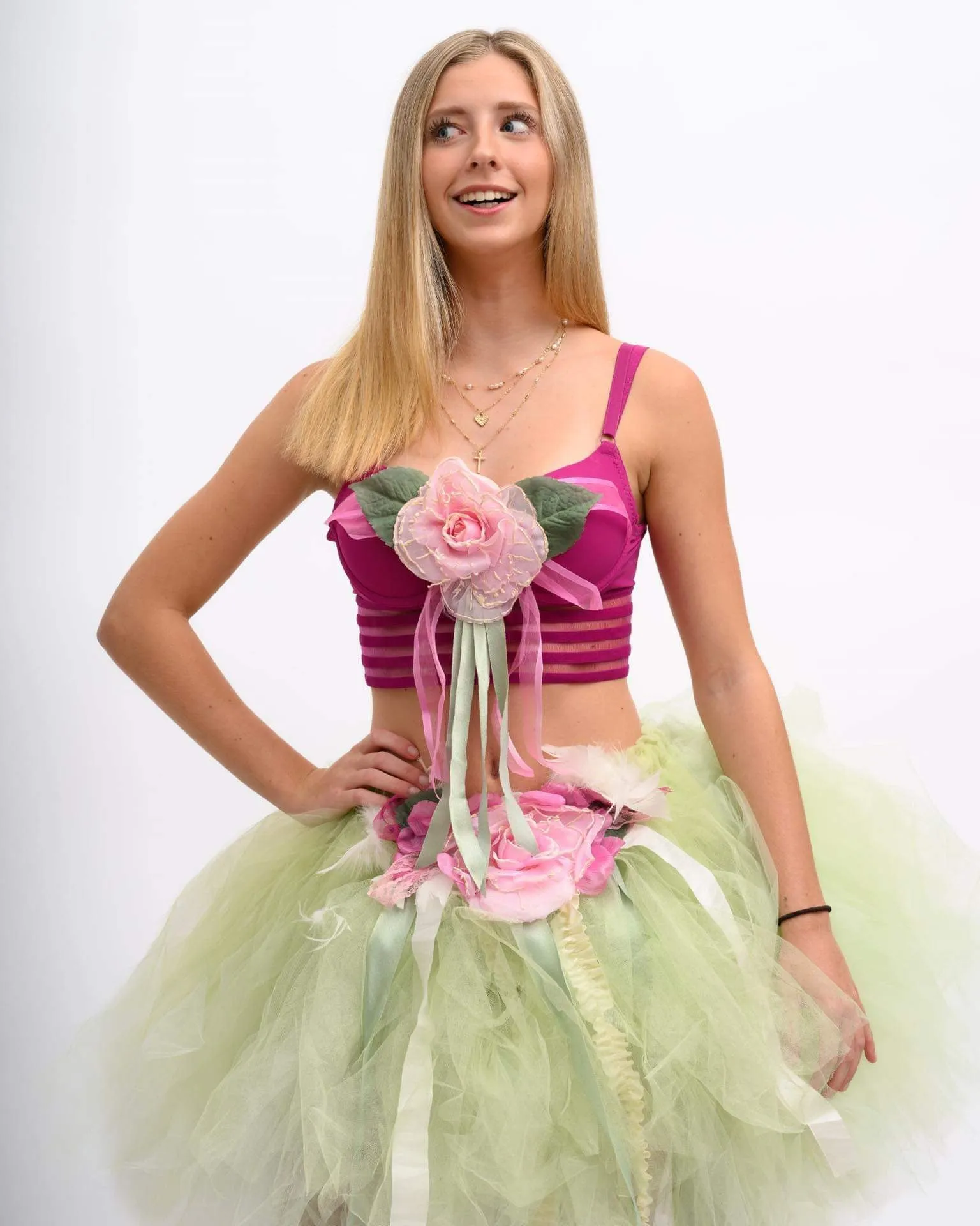 Hire Tulle Skirt and Bra Top - Katrina