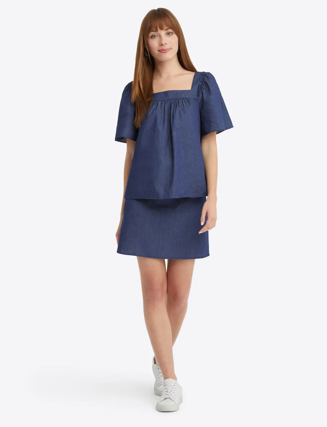 Maren Top in Chambray