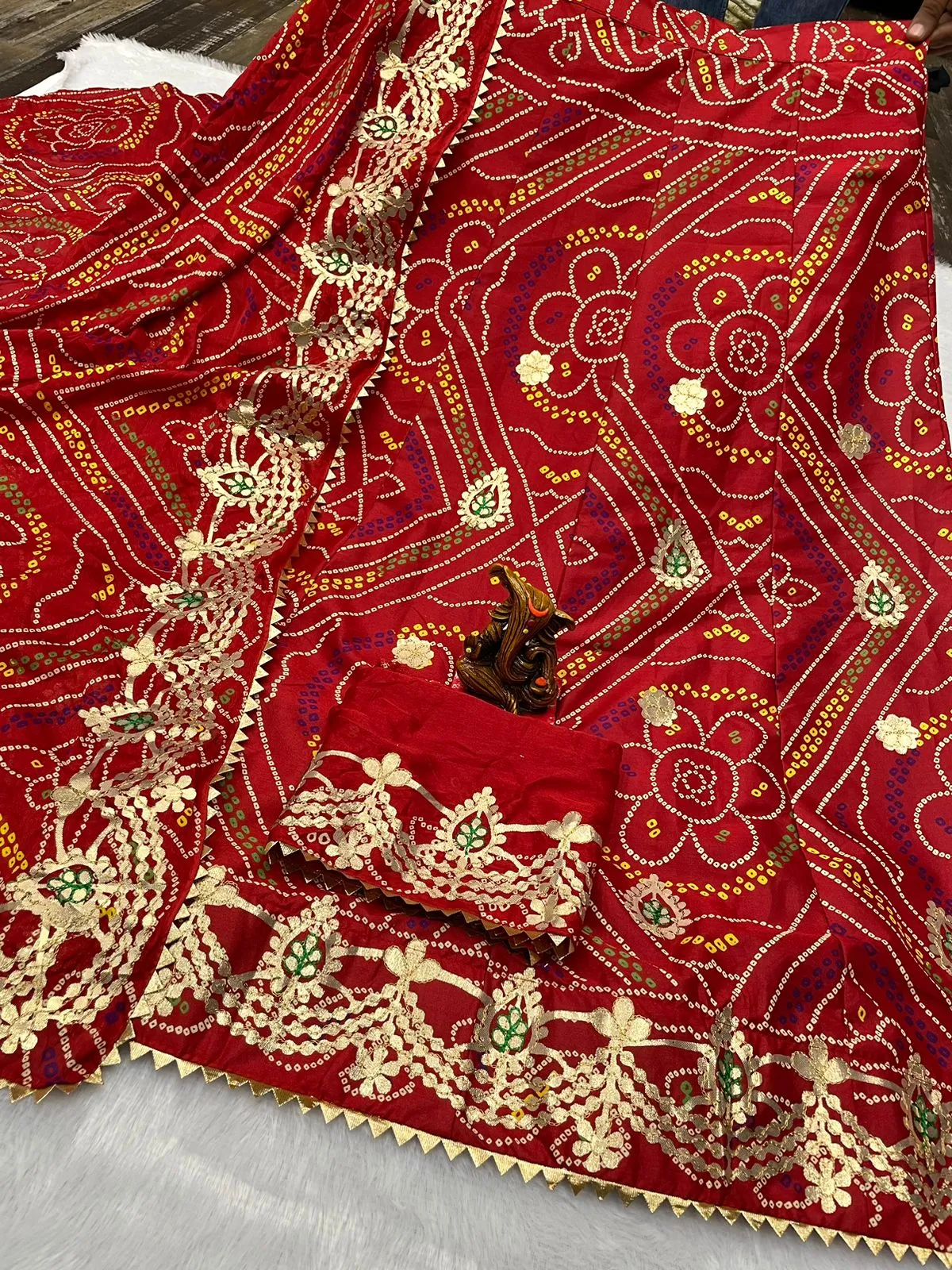 Rajasthani Bandhani Print Lehenga