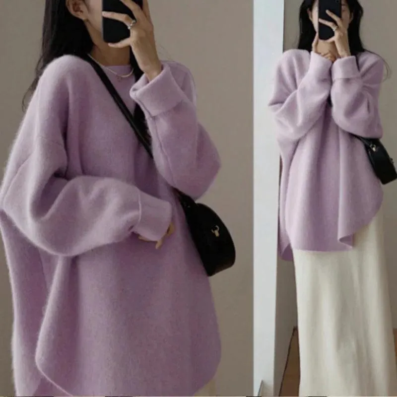 Relaxed and Warm Knit Sweater