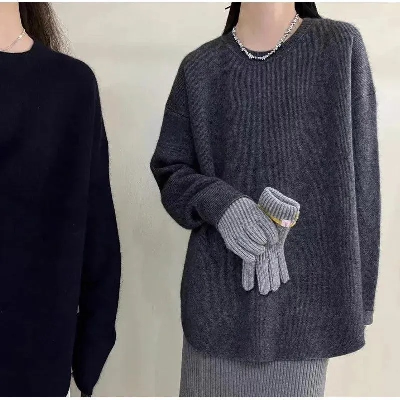 Relaxed and Warm Knit Sweater