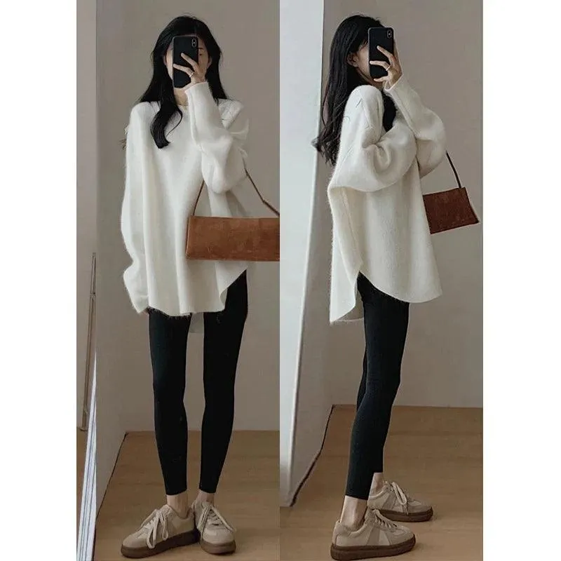 Relaxed and Warm Knit Sweater