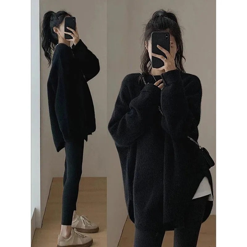 Relaxed and Warm Knit Sweater