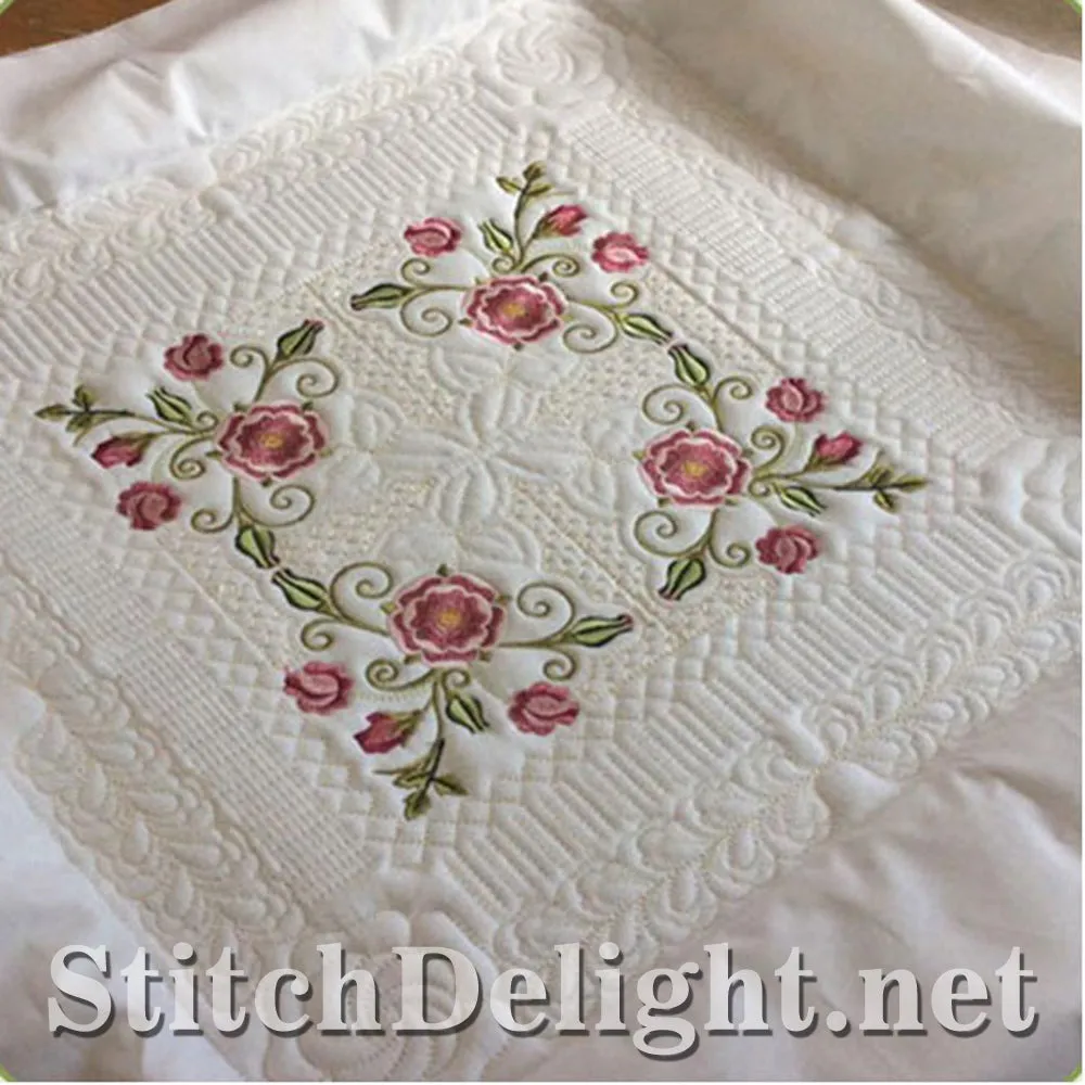 SDS0723 Tudor Rose Quiltblock 8