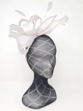 Silver Shimmer Bow Fascinator
