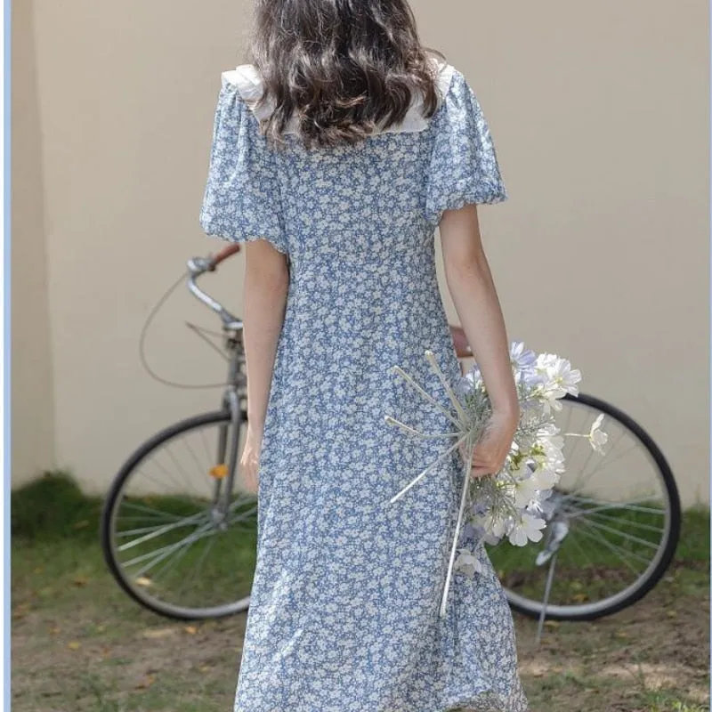 Summer Sweet Puff Sleeve Fairy Dress