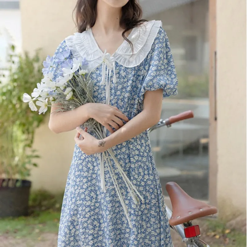 Summer Sweet Puff Sleeve Fairy Dress