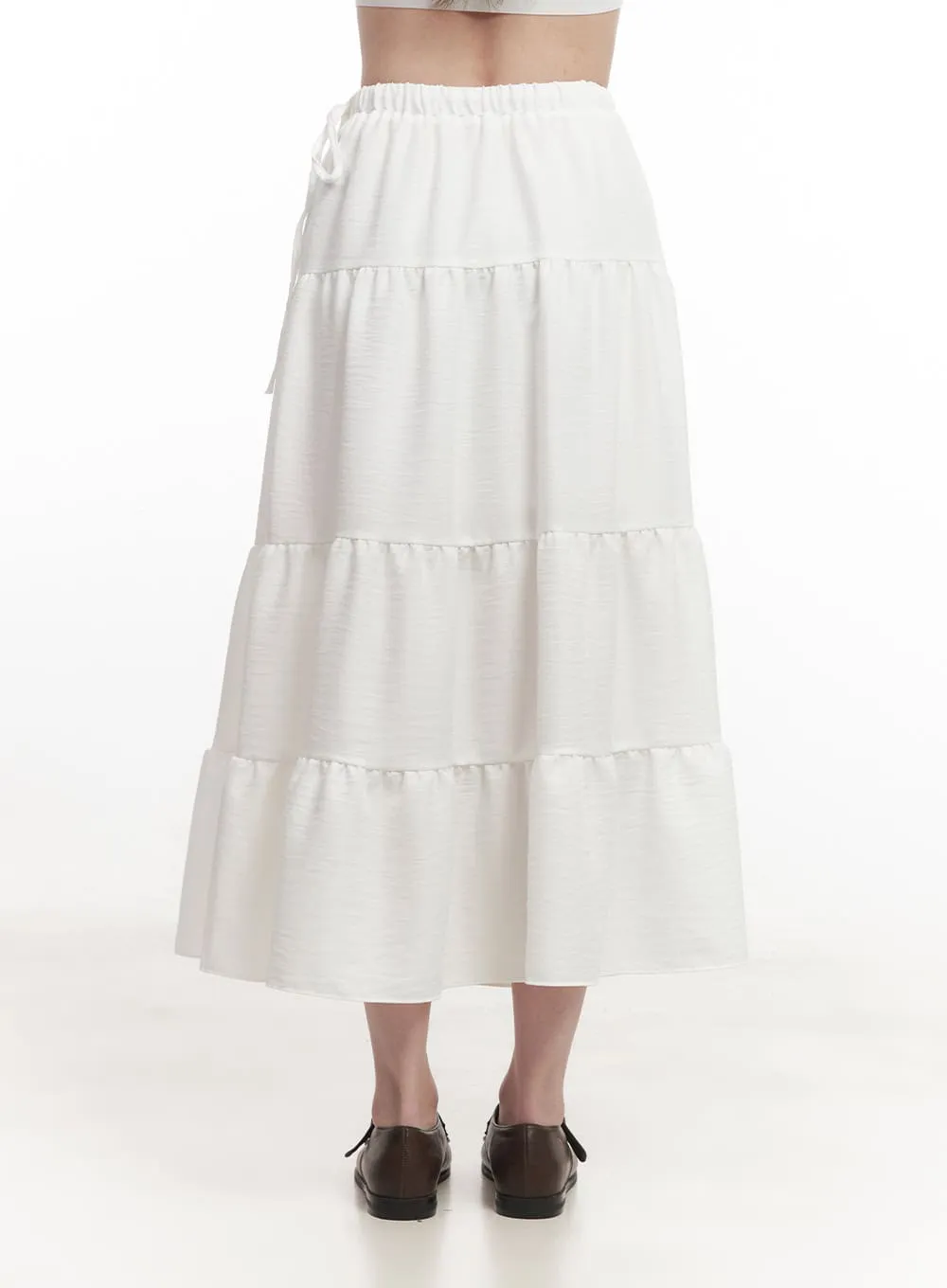 Tiered Ruffle Maxi Skirt CA502