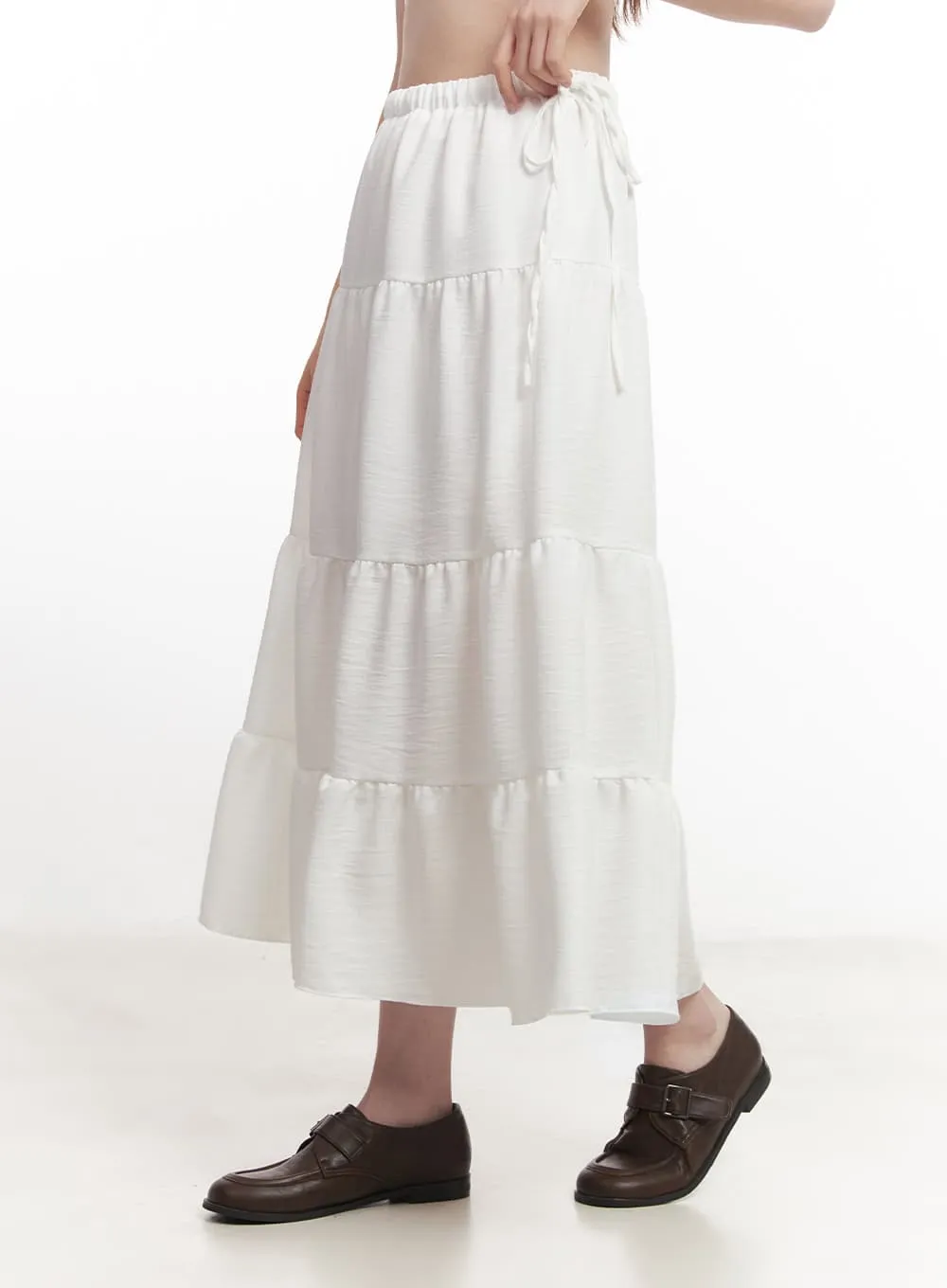 Tiered Ruffle Maxi Skirt CA502