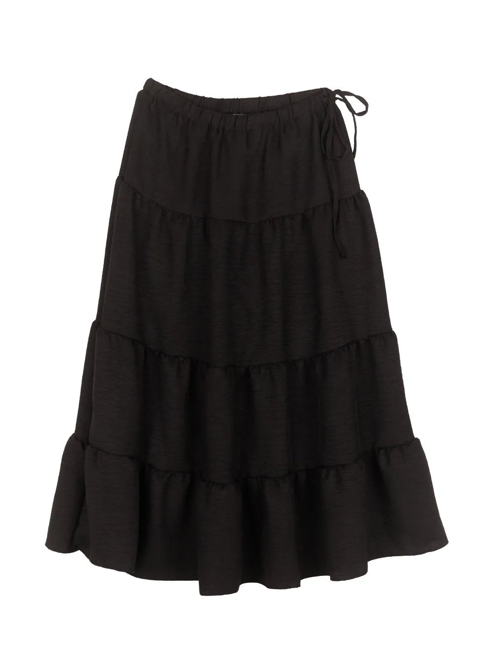 Tiered Ruffle Maxi Skirt CA502