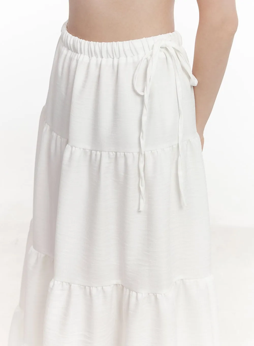 Tiered Ruffle Maxi Skirt CA502