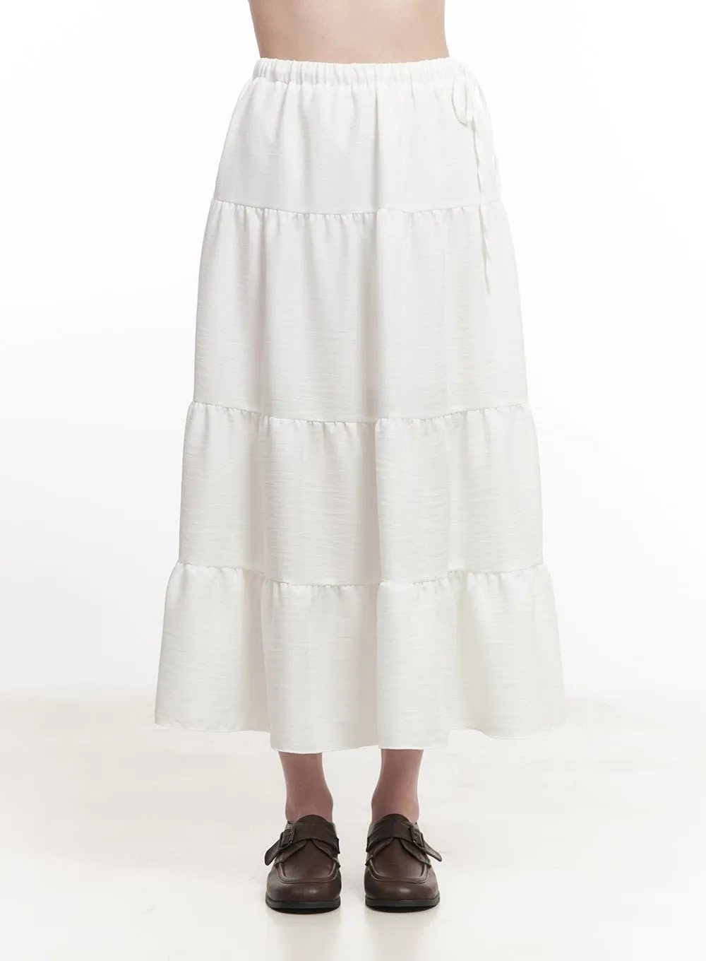 Tiered Ruffle Maxi Skirt CA502